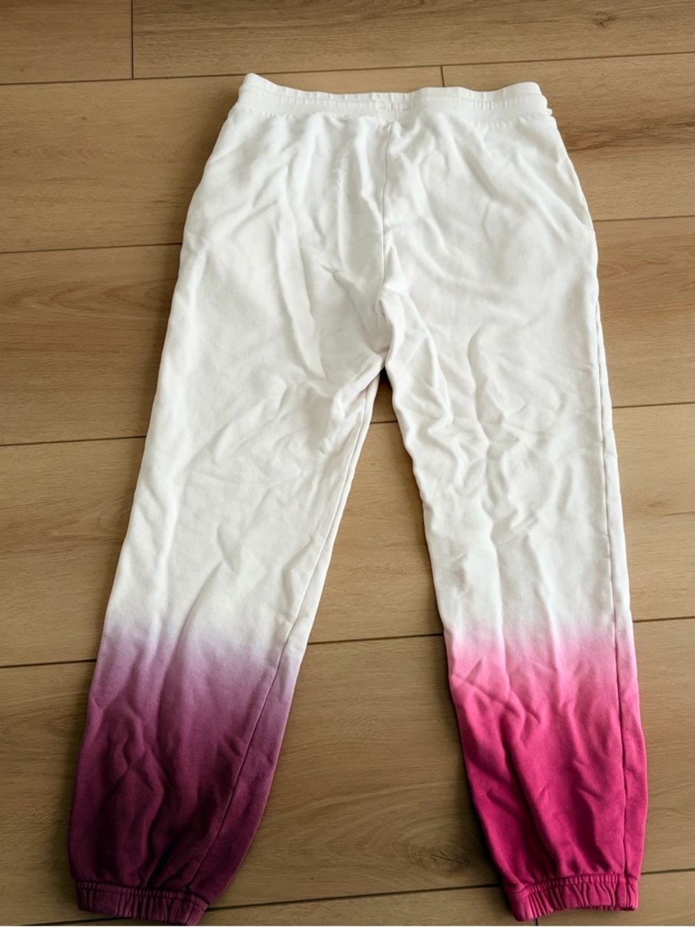 Peloton Womens White Pink Purple Ombre Jogger Pants Size Small Cotton Active Wea - Picture 6 of 6